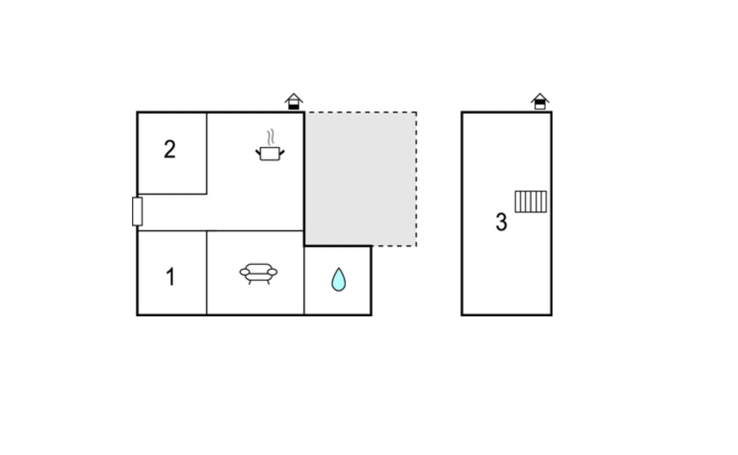 Grundriss Ferienhaus Bützow Grundriss Ferienhaus Bützow